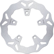 Galfer Wave® Brake Rotor for 2005-2011 KYMCO XCITING Silver Solid-Mount Front One Piece (Fixed) Stainless Steel #DF410W