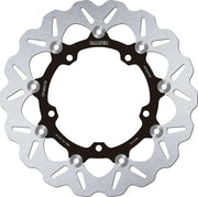 Galfer Brake Rotors for 2015-2024 YAMAHA Wave® Black Silver Full-Floating Front Two Piece (Floating) Stainless Steel #DF460CW