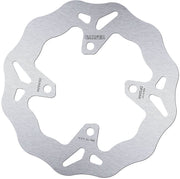 Galfer Wave® Brake Rotor Silver Solid-Mount Rear One Piece (Fixed) Stainless Steel #DF524W