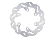 Galfer Wave® Brake Rotor Silver Solid-Mount Rear One Piece (Fixed) Stainless Steel #DF790W
