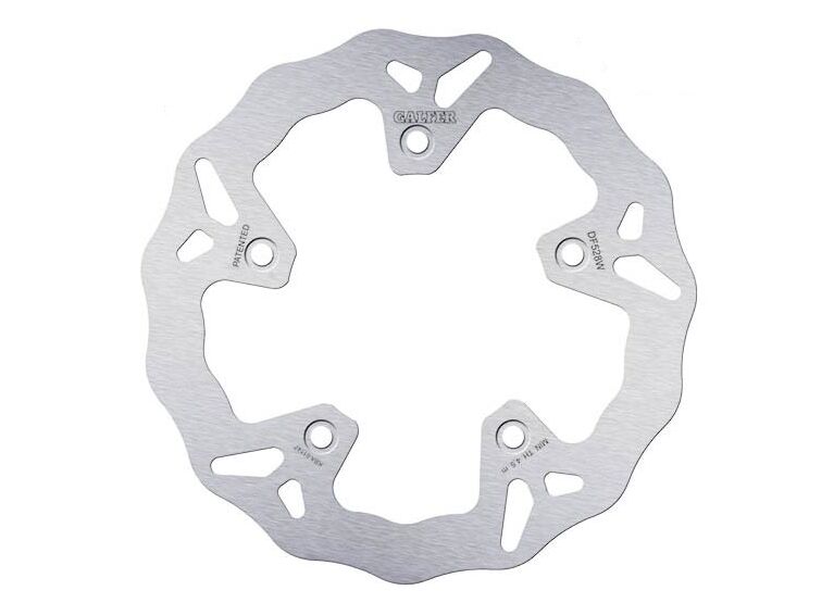 Galfer Wave® Brake Rotor for 2012-2024 YAMAHA Silver Solid-Mount Rear One Piece (Fixed) Stainless Steel #DF528W