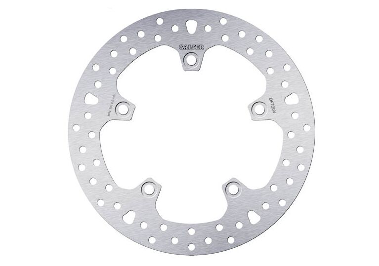 Galfer Brake Rotor Fixed Round for 2013-2024 BMW Silver Solid-Mount Rear One Piece (Fixed) Stainless Steel #DF720V