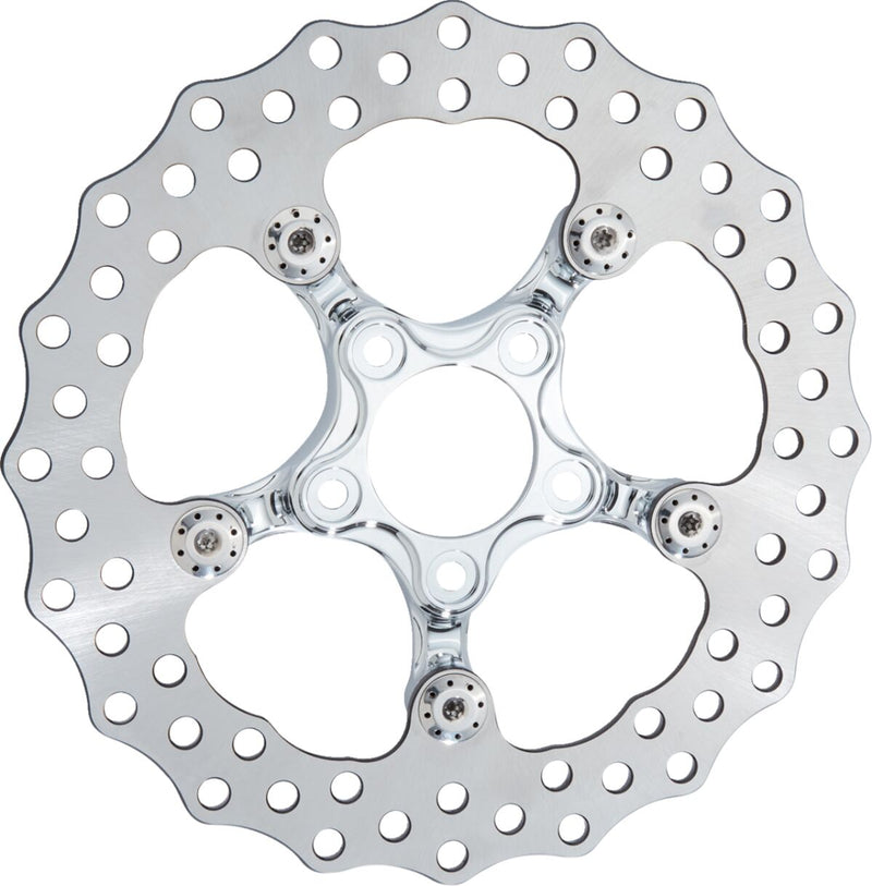 Arlen Ness Spider Rotor - 420 High-Carbon Stainless Steel, Each - Chrome