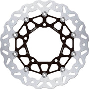 Galfer DF375CW for 2021-2024 SUZUKI GSX 1300 R ABS Floating Wave® Brake Rotor Black Silver Full-Floating Front Two Piece (Floating) Aluminium Stain...