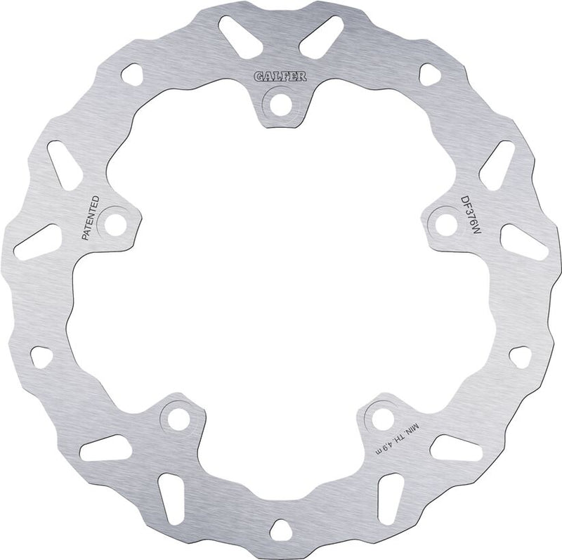 Galfer BRAKE ROTOR FIXED WAVE for 2021-2024 SUZUKI GSX 1300 R ABS Wave® Silver Solid-Mount Rear One Piece (Fixed) Stainless Steel #DF376W