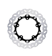 Galfer BRAKE ROTOR FLOATECH WAVE for 2003-2026 YAMAHA Wave® Black Silver Full-Floating Front Two Piece (Floating) Aluminium Stainless Steel #DF495JCW