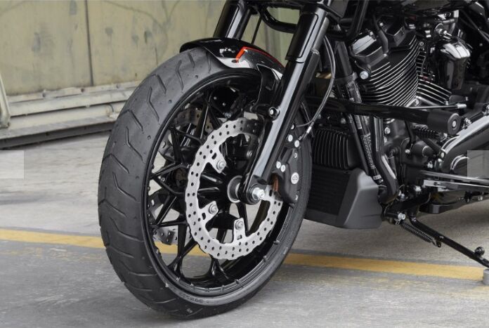 Rick's Motorcycles BRAKE ROTOR KIT WAVE for 2014-2023 Harley-Davidson Black Silver Solid-Mount Front One Piece (Fixed) Aluminium Stainless Steel