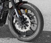 Rick's Motorcycles BRAKE ROTOR FLOATING WAVE DESING for 1999-2022 Harley-Davidson Black Stainless Steel Full-Floating Two Piece (Floating) #20-W020292-F