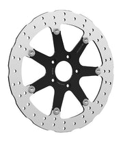 Rick's Motorcycles BRAKE ROTOR FLOATING WAVE DESING for 1999-2022 Harley-Davidson Black Silver Full-Floating Front Two Piece (Floating) Stainless S... #20-W300292-F