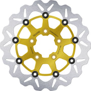Galfer Brake Rotor for 1986-2017, 2022-2023 Harley-Davidson Gold Silver Front Floating