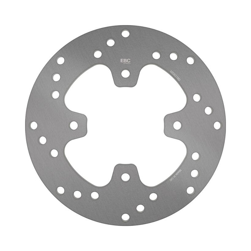 EBC Round D-Series Fixed Offroad Brake Rotor for 2003-2010 POLARIS Silver Solid-Mount Rear One Piece (Fixed) Stainless Steel #MD6218D