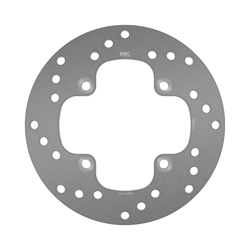 EBC Round D-Series Fixed Offroad Brake Rotor for 2003-2015 CAN AM (BRP) Silver Solid-Mount Front Front Left One Piece (Fixed) Stainless Steel #MD6223D