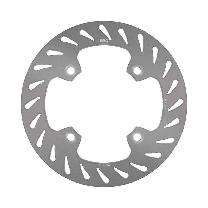 EBC Round D-Series Fixed Offroad Brake Rotor D Series Silver Stainless Steel Solid-Mount Rear One Piece (Fixed) #MD6013D