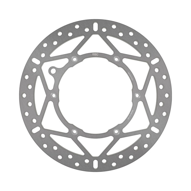 EBC Round D-Series Fixed Offroad Brake Rotor D Series Silver Stainless Steel Solid-Mount Front One Piece (Fixed)