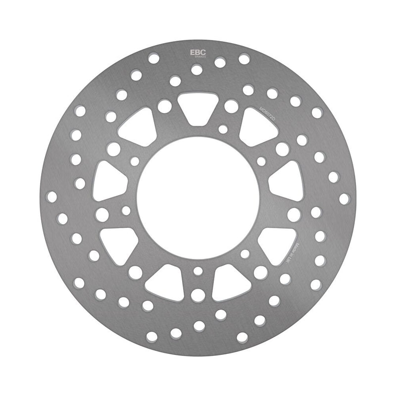 EBC Round D-Series Fixed Offroad Brake Rotor for 1987-2003 YAMAHA D Series Gold Zinc Solid-Mount Rear One Piece (Fixed) Heat-Treated Carbon Steel #MD6072D