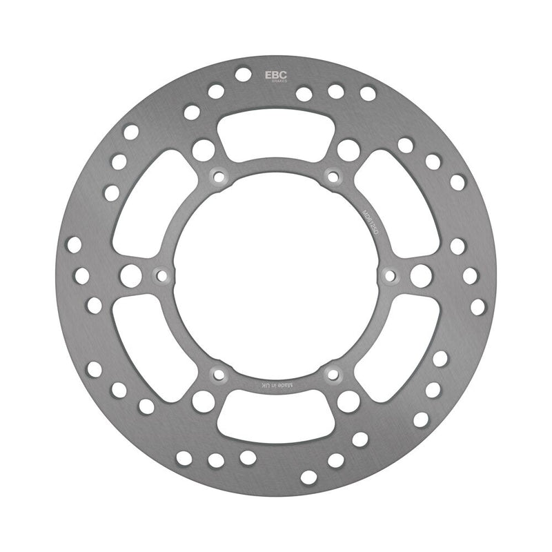 EBC Round D-Series Fixed Offroad Brake Rotor for 1992-2000, 2003-2004 HUSQVARNA D Series Silver Zinc Solid-Mount Front One Piece (Fixed) Heat-Treat... #MD6125D