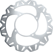 EBC CX Extreme™ Motocross Brake Rotors for 1989-2007 KAWASAKI CX Extreme Series Silver Solid-Mount Front Left One Piece (Fixed) Stainless Steel #MD6015CX