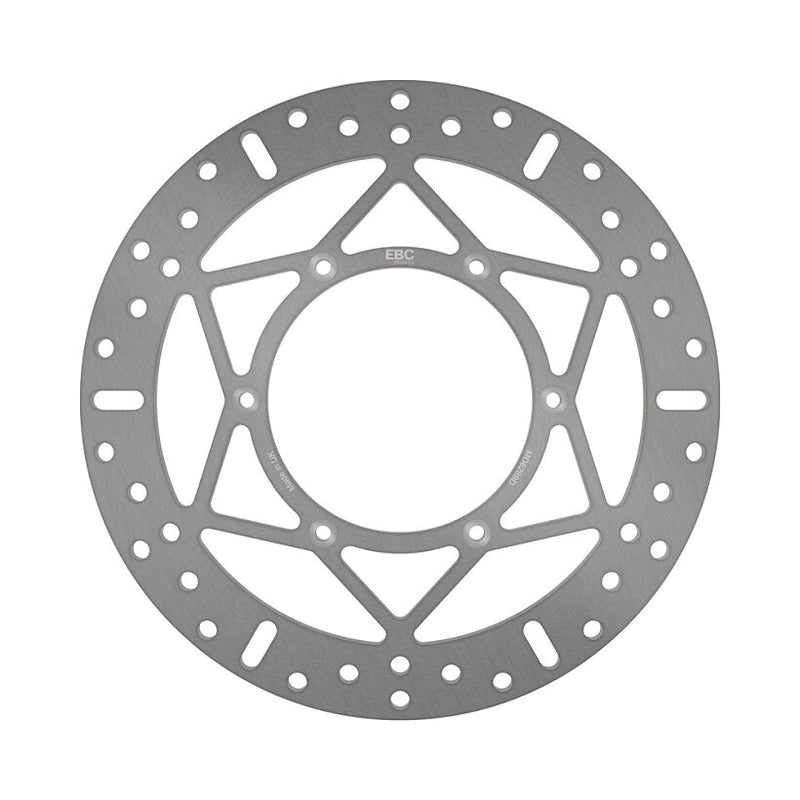 EBC Round D-Series Fixed Offroad Brake Rotor for 2000-2010 GAS GAS D Series Silver Stainless Steel Solid-Mount Front One Piece (Fixed) #MD6289D