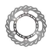 EBC Supercross Contour Series Brake Rotors for 2001-2020 YAMAHA D Series Silver Stainless Steel Solid-Mount Front Two Piece (Floating)