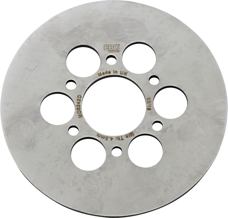 EBC MD Series ATV Brake Rotor for 2004-2009 YAMAHA YXR Silver Rear One Piece (Fixed) Stainless Steel #MD6242D