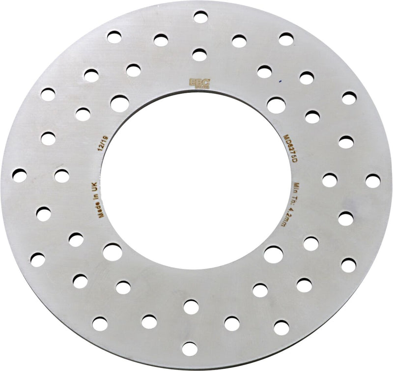 EBC MD Series ATV Brake Rotor for 2005-2024 POLARIS Silver Rear One Piece (Fixed) Stainless Steel #MD6275D