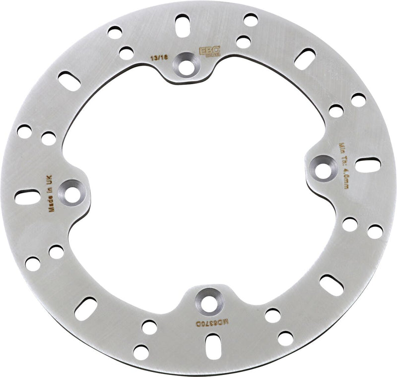EBC MD Series ATV Brake Rotor for 2012-2024 CAN AM (BRP) Silver Front Rear One Piece (Fixed) Stainless Steel #MD6370D