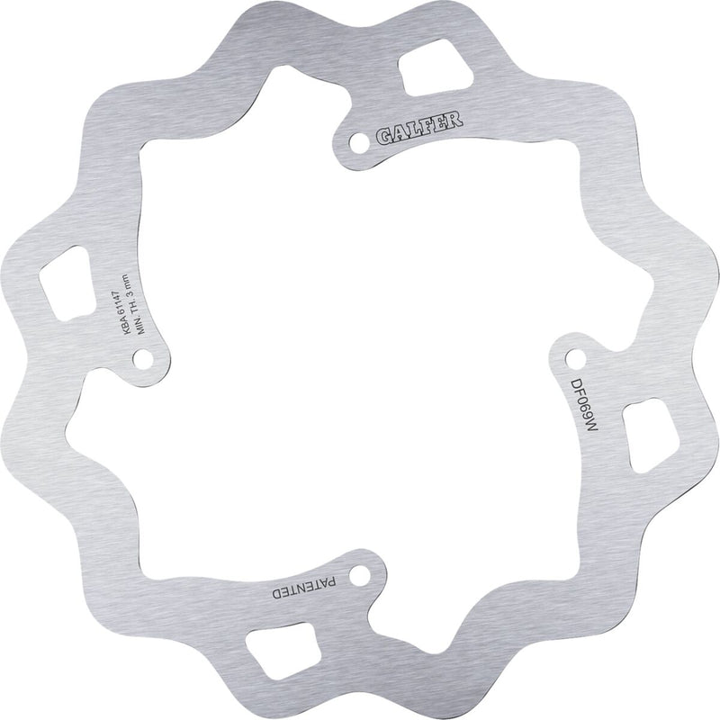 Galfer Brake Rotor Raw Rear Standard 420 High-Carbon Stainless Steel #DF069W