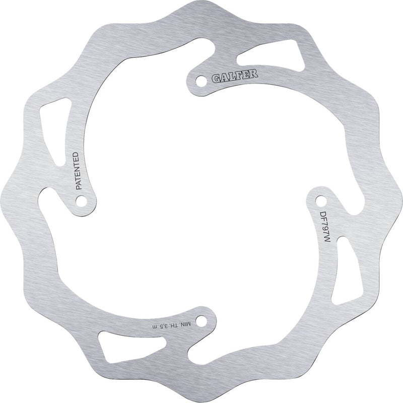 Galfer Brake Rotor Raw Rear Standard 420 High-Carbon Stainless Steel #DF797W