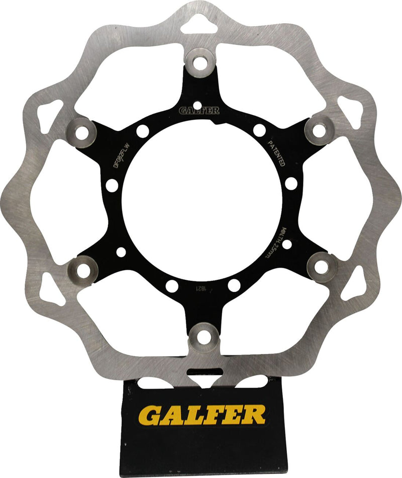 Galfer Brake Rotor Black Raw Front Two Piece (Floating) 420 High-Carbon Stainless Steel #DF082FLW
