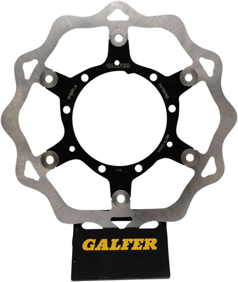 Galfer Brake Rotor Black Raw Front Two Piece (Floating) 420 High-Carbon Stainless Steel #DF082FLW