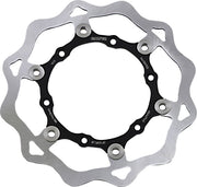 Galfer Brake Rotor Black Raw Front Two Piece (Floating) 420 High-Carbon Stainless Steel #DF301FLW