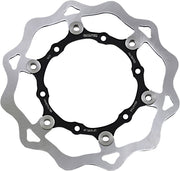 Galfer Brake Rotor Black Raw Front Two Piece (Floating) 420 High-Carbon Stainless Steel #DF301FLW