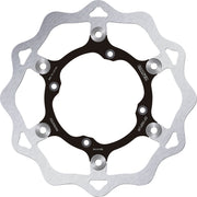 Galfer Brake Rotor for 1983-2011, 2020-2025 KAWASAKI Black Raw Front Two Piece (Floating) 420 High-Carbon Stainless Steel #DF150FLW