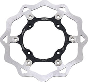 Galfer Brake Rotor for 1983-2011, 2020-2025 KAWASAKI Black Raw Front Two Piece (Floating) 420 High-Carbon Stainless Steel #DF150FLW
