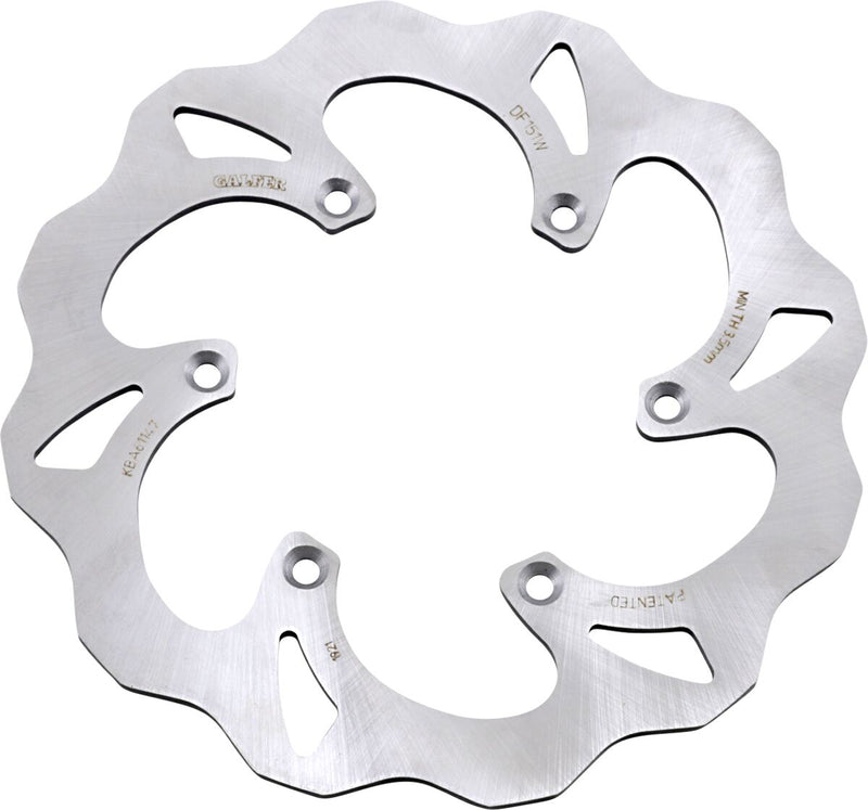 Galfer Brake Rotor for 1983-2004 KAWASAKI Raw Rear Standard 420 High-Carbon Stainless Steel #DF151W