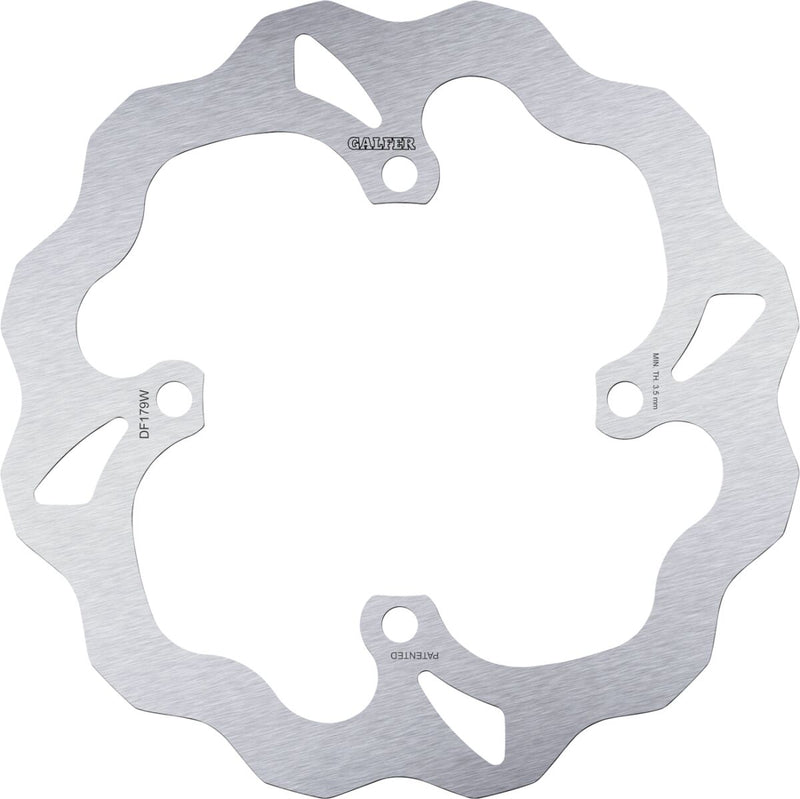 Galfer Brake Rotor Raw Rear Standard 420 High-Carbon Stainless Steel #DF179W