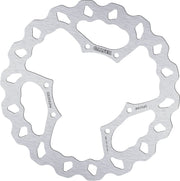 Galfer Wave® Brake Rotor Silver Stainless Steel Solid-Mount Front One Piece (Fixed) #DF014W