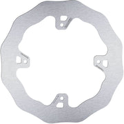 Galfer Wave® Brake Rotor Silver Stainless Steel Solid-Mount Rear One Piece (Fixed) #DF069WLL