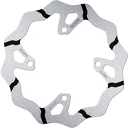 Galfer BRAKE ROTOR FIXED WAVE GROOVED OVERSIZE for 2019-2020 KAWASAKI Wave® Black Silver Solid-Mount Rear One Piece (Fixed) Stainless Steel #DF149RW