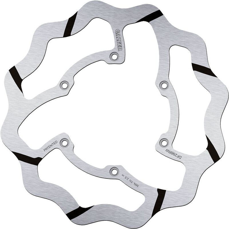 Galfer Wave® Brake Rotor for 2016-2026 YAMAHA Polished Silver Solid-Mount Front One Piece (Fixed) Stainless Steel #DF298RW