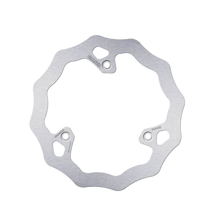 Galfer Wave® Brake Rotor for 2018-2026 YAMAHA YZ 65 Polished Silver Solid-Mount Front One Piece (Fixed) Stainless Steel #DF441W