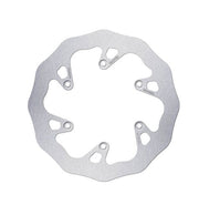 Galfer Wave® Brake Rotor Polished Silver Solid-Mount Rear One Piece (Fixed) Stainless Steel #DF515WLL