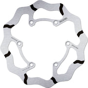 Galfer BRAKE ROTOR FIXED WAVE GROOVED OVERSIZE for 2018-2026 YAMAHA Wave® Black Polished Solid-Mount One Piece (Fixed) Stainless Steel #DF531RW
