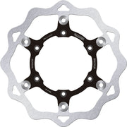 Galfer Brake Rotor Floating Wave® Black Polished Front Two Piece (Semi-Floating) Aluminium Stainless Steel #DF677FLW
