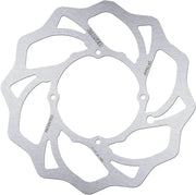 Galfer Wave® Brake Rotor Polished Silver Front One Piece (Fixed) Stainless Steel #DF794W