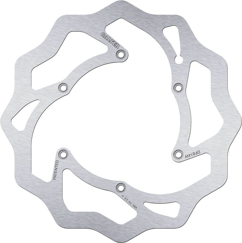 Galfer Wave® Brake Rotor for 2011-2026 BETA Polished Silver Front One Piece (Fixed) Stainless Steel #DF814W