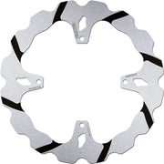 Galfer BRAKE ROTOR FIXED WAVE GROOVED OVERSIZE for 2001-2014 TM RACING Wave® Black Polished Solid-Mount Rear One Piece (Fixed) Stainless Steel #DF829RW