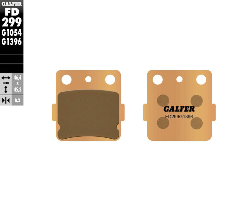 Galfer HH Sintered Brake Pads Multi-Purpose Off-Road Front Rear Sintered Metal Set #FD299G1396