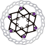 Galfer Floating Disc Wave® Brake Rotor Purple Silver Stainless Steel #DB013FLWP