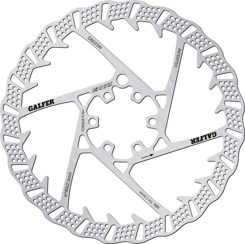 Galfer Fixed Disc Shark® Brake Rotor Stainless Steel #DB023W